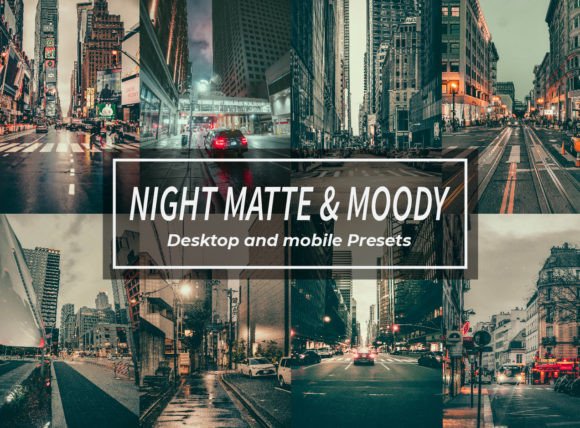 Download Night Matte &amp; Moody Lightroom Presets - Lightroom Collection