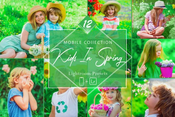 Download 12 Mobile Lightroom, Kids in Spring - Lightroom Collection