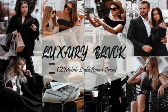 Download 12 Lightroom Mobile Presets,Luxury Blvck - Lightroom Collection