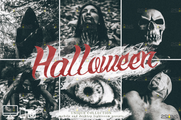 Download Halloween Presets: Black&amp;White Lightroom - Lightroom Collection